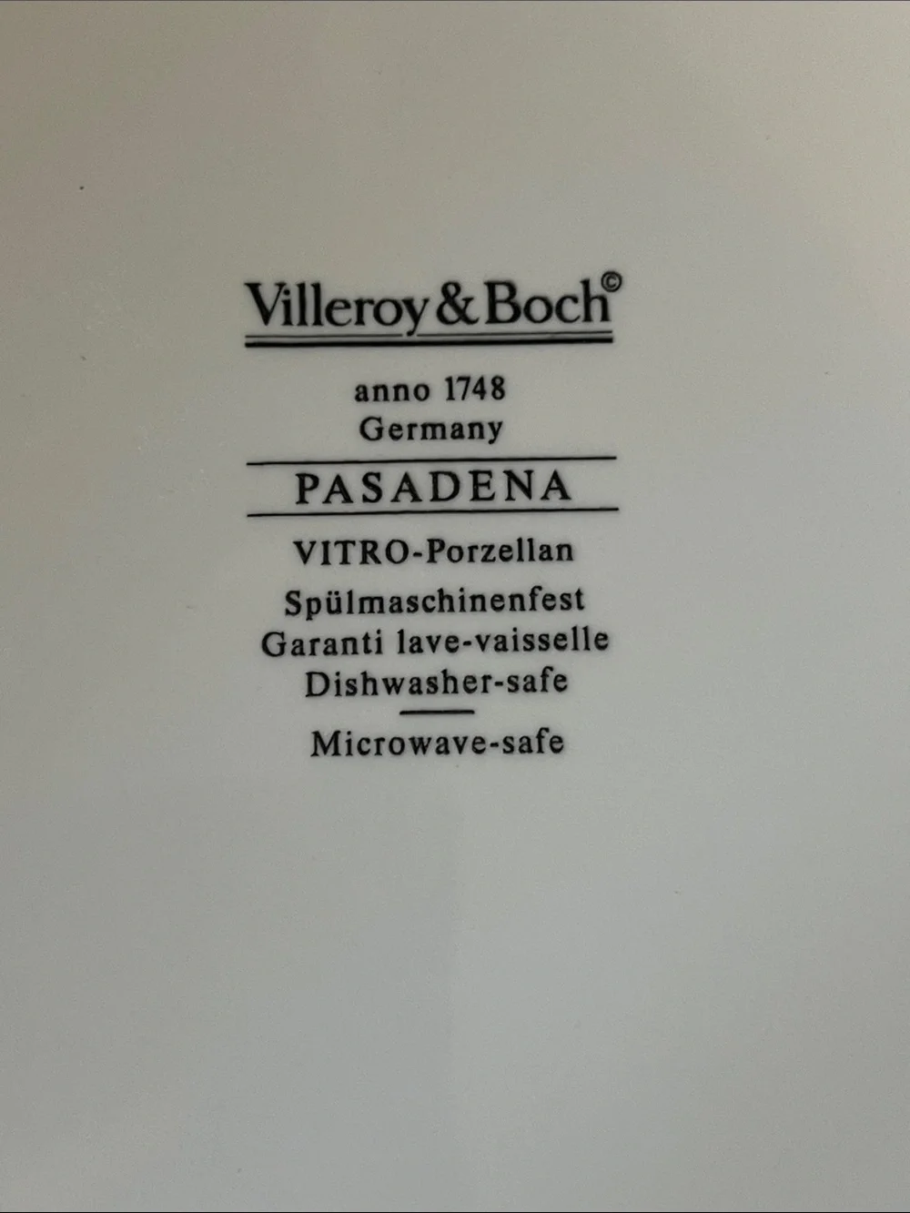 Villeroy & Boch PASADENA Octagon Dinner Plates Set of 2 anno 1748 Germany